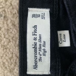 Abercrombie & Fitch Curve Love Black Jean Shorts